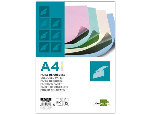EAN 8423473282421 - Liderpapel PC53 papel decorativo Bloc de hojas de papel para bellas artes 100 hojas imagen 1