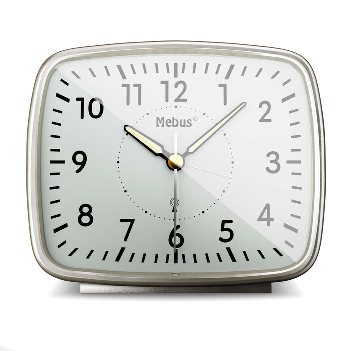 EAN 4007218253620 - Mebus Radio Reloj despertador digital Plata, Blanco imagen 1