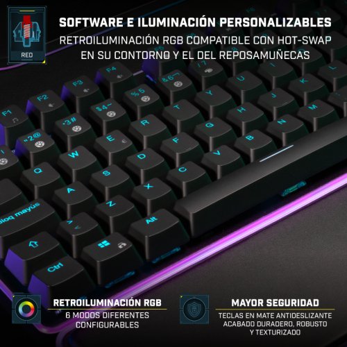 EAN 8435443702839 - Newskill Gaming Gungnyr Pro teclado Juego USB QWERTY Español Negro imagen 4
