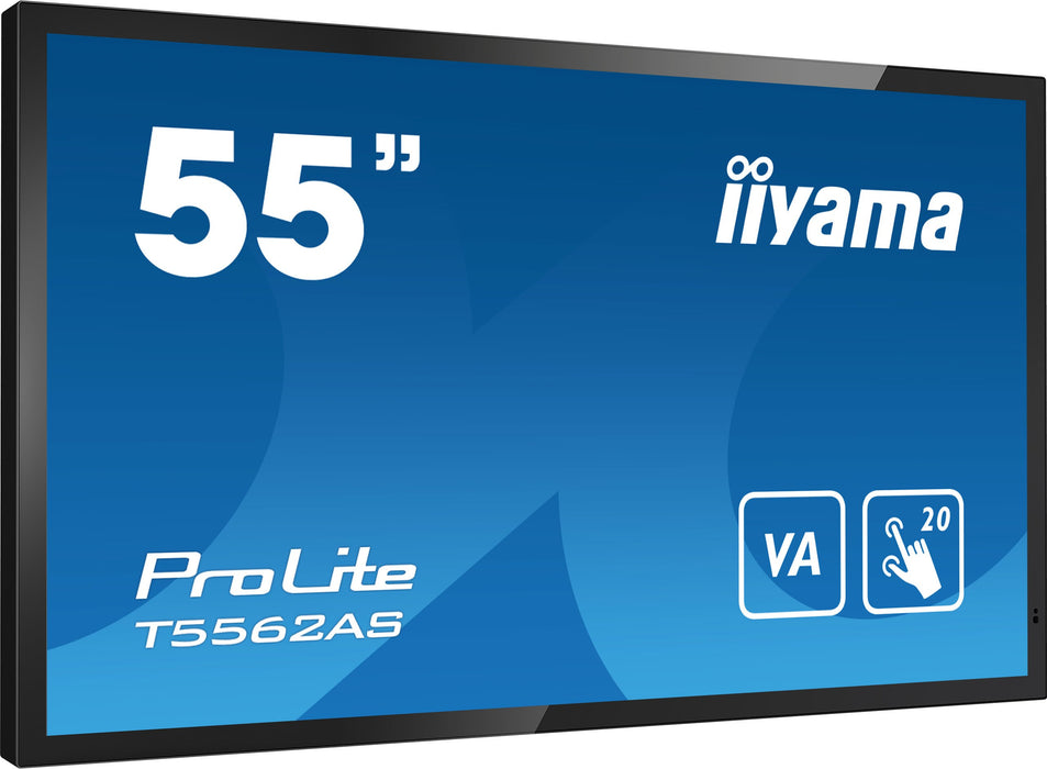 EAN 4948570120475 - iiyama T5562AS-B1 pantalla de señalización Panel plano interactivo 138,7 cm (54.6") VA 500 cd / m² 4K Ult imagen 2