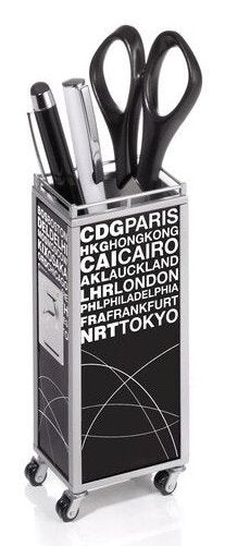 EAN 4024023164811 - TROIKA MINI TROLLEY porta lápices Metal Negro, Blanco imagen 2