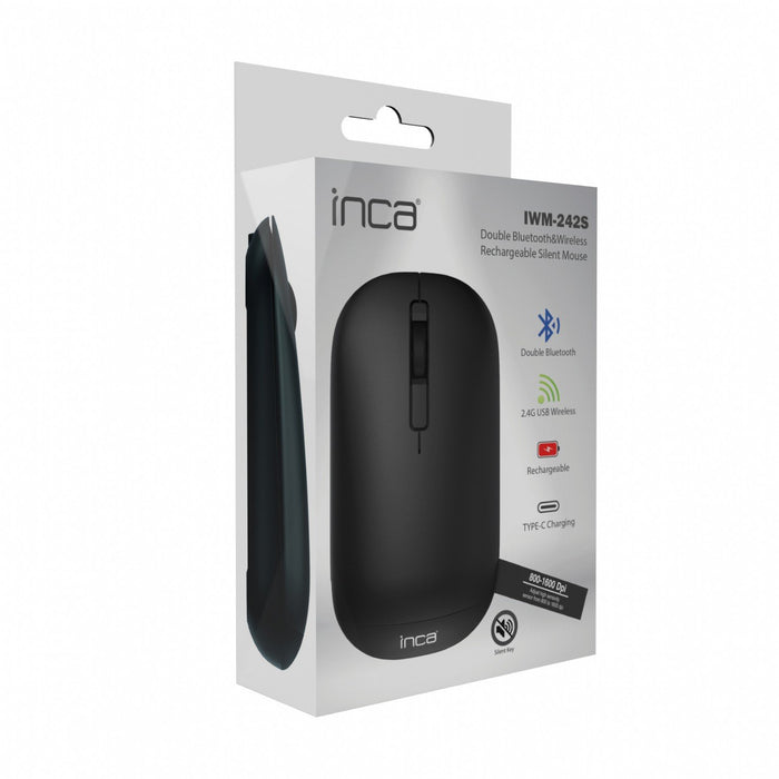 EAN 8681949016189 - Inca IWM-242S ratón Oficina Ambidextro Bluetooth 1600 DPI imagen 2