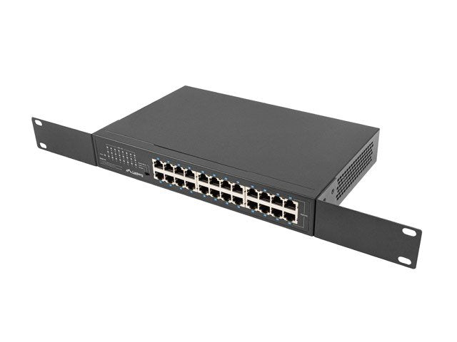 EAN 5901969429022 - Lanberg RSGE-24 switch No administrado Gigabit Ethernet (10/100/1000) 1U Negro imagen 5