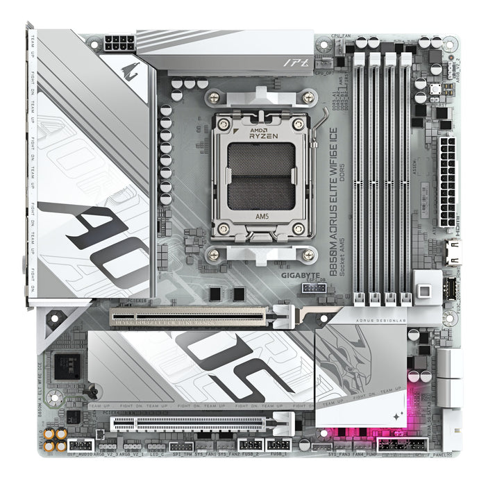 EAN 4719331866082 - GIGABYTE B850M AORUS ELITE WIFI6E ICE AMD B850 Zócalo AM5 micro ATX imagen 2