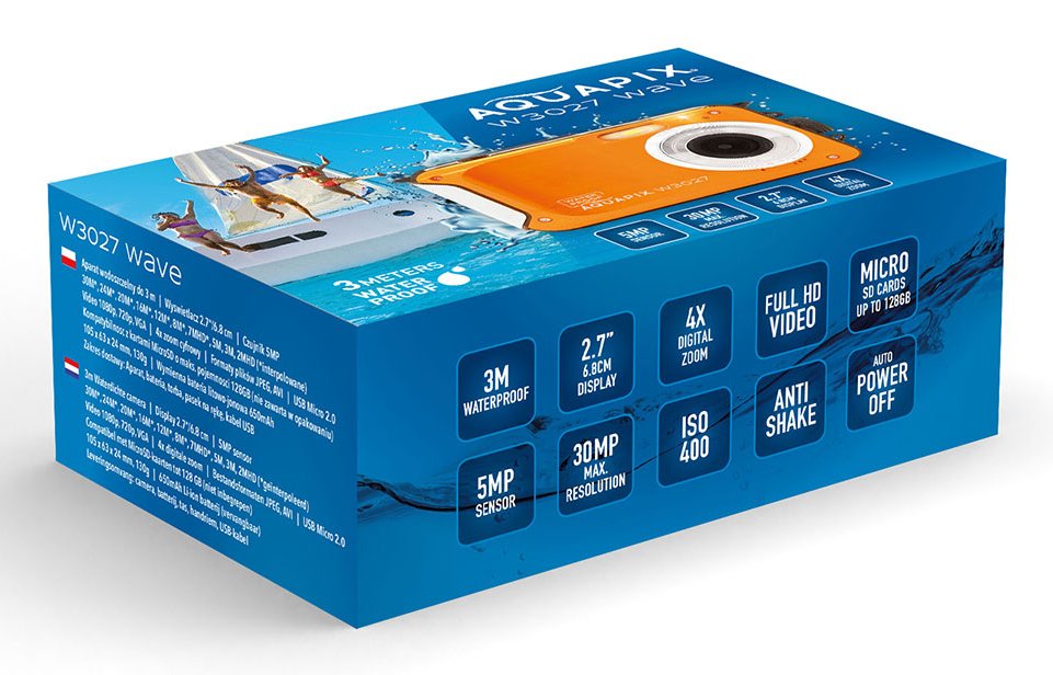 EAN 4260041686441 - Easypix W3027 Wave Cámara compacta 5 MP 1280 x 720 Pixeles Naranja imagen 5