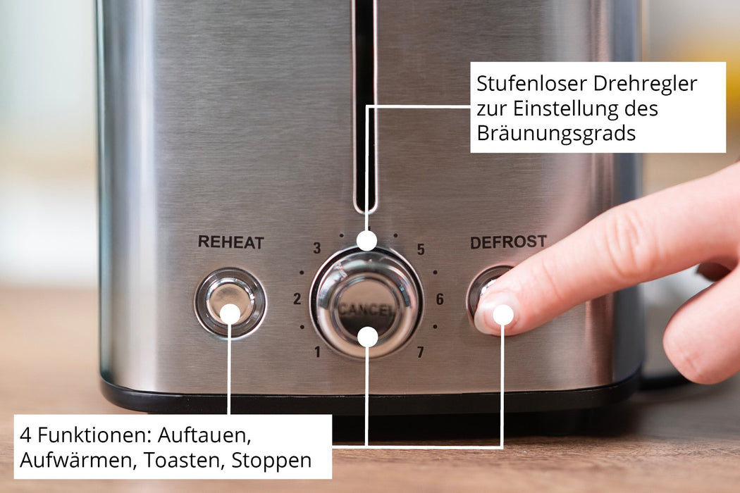 EAN 4011689382666 - Unold Toaster Tom 38266 7 4 rebanada(s) 1200 W Acero inoxidable imagen 4