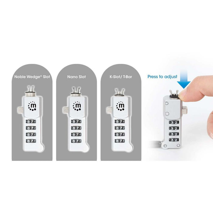 EAN 766623440301 - Manhattan 440301 cable antirrobo Plata 1,8 m imagen 8