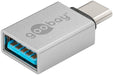 EAN 4040849566202 - Goobay 56620 cambiador de género para cable USB C USB A Plata imagen 3