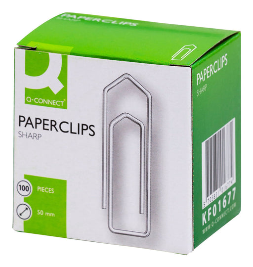EAN 5705831016774 - Q-CONNECT KF01677 sujetapapel Acero galvanizado 100 pieza(s) imagen 1