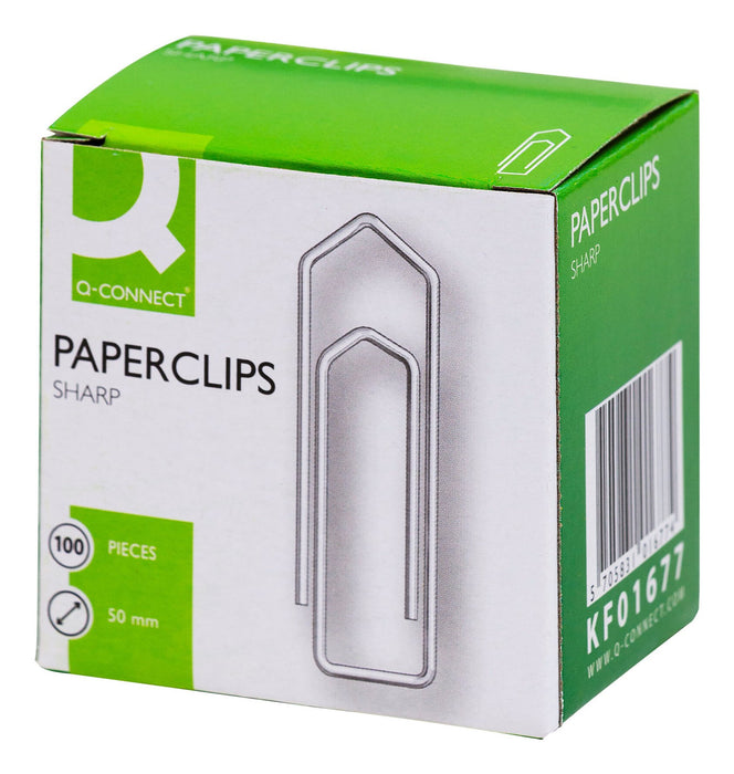 EAN 5705831016774 - Q-CONNECT KF01677 sujetapapel Acero galvanizado 100 pieza(s) imagen 1