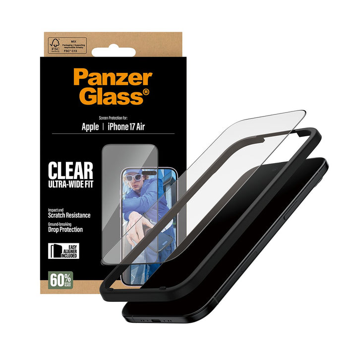 EAN 5715685025754 - PanzerGlass ® Screen Protector iPhone 17 Air | Ultra-Wide Fit w. EasyAligner Protector de pantalla Apple  imagen 5