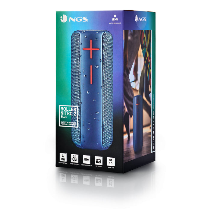 EAN 8435430620283 - NGS Roller Nitro 2 Altavoz portátil estéreo Azul 20 W imagen 5