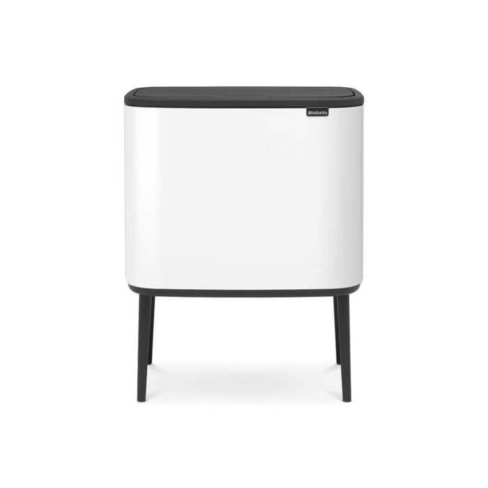 EAN 8710755313523 - Brabantia 313523 papelera 33 L Rectangular Acero inoxidable Negro, Blanco imagen 1