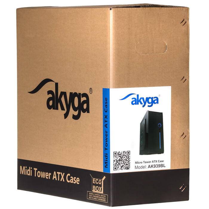 EAN 5901720132499 - Akyga AK939BL carcasa de ordenador Midi Tower Negro imagen 8