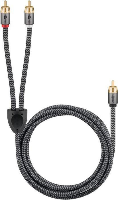 EAN 4040849653025 - Goobay 65302 cable de audio 5 m 2 x RCA RCA Negro, Plata imagen 5