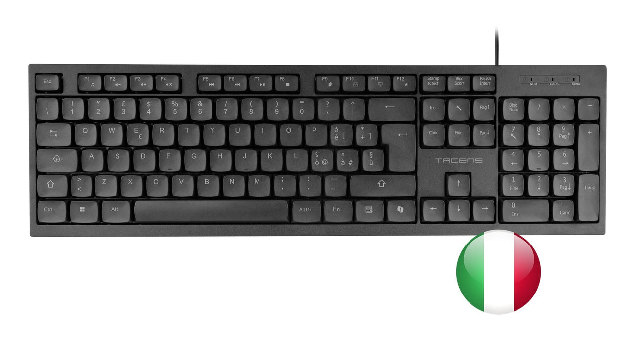 EAN 8435693113065 - Tacens Anima ACP02IT teclado Ratón incluido Hogar / Oficina USB QWERTY Italiano Negro imagen 5