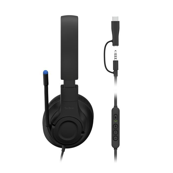 EAN 0745883928576 - Belkin ENA011HQBK auricular y casco Auriculares Alámbrico Diadema Juego Negro imagen 2