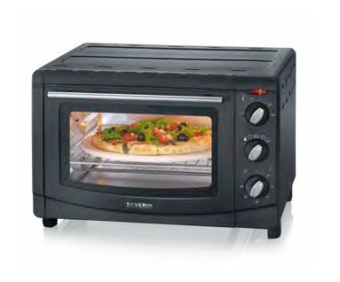 EAN 4008146034961 - Severin TO 2068 horno tostador 20 L 1500 W Negro Parrilla imagen 1
