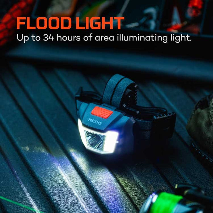 EAN 5060945231933 - NEBO NEB-HLP-1011-G linterna Gris, Negro Linterna con cinta para cabeza COB LED imagen 3