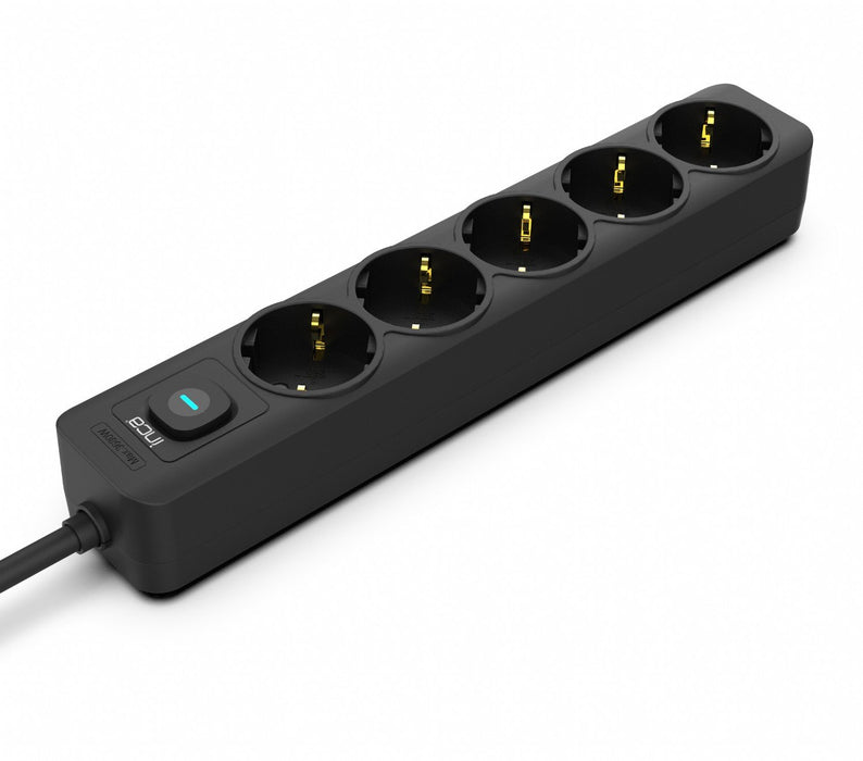 EAN 8681949014185 - Inca IPW-44SY limitador de tensión Negro 5 salidas AC 230 V 1,5 m imagen 7