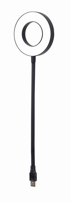 EAN 8716309123730 - Gembird NL-LEDRING-01 aparato USB Negro, Blanco Lámpara imagen 1
