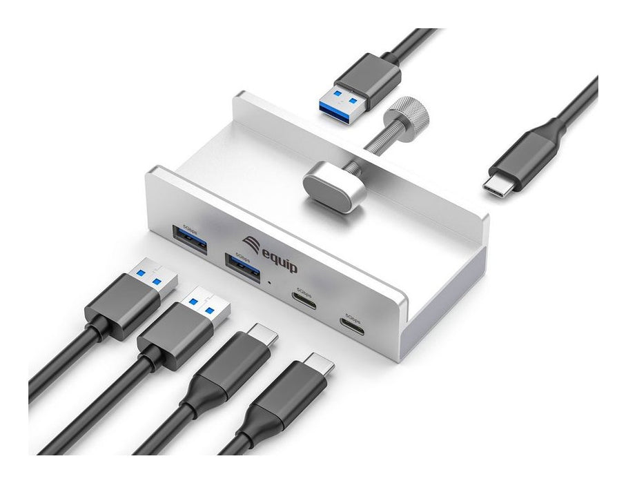 EAN 4015867241486 - Equip 128967 hub de interfaz USB 3.2 Gen 1 (3.1 Gen 1) Type-A 5000 Mbit/s Aluminio imagen 2