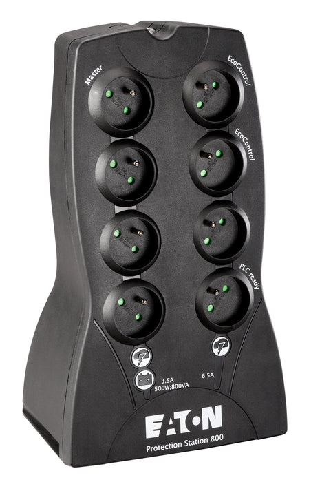 EAN 4044144610820 - Eaton Protection Station 800 DIN sistema de alimentación ininterrumpida (UPS) 0,8 kVA 500 W 8 salidas AC imagen 1