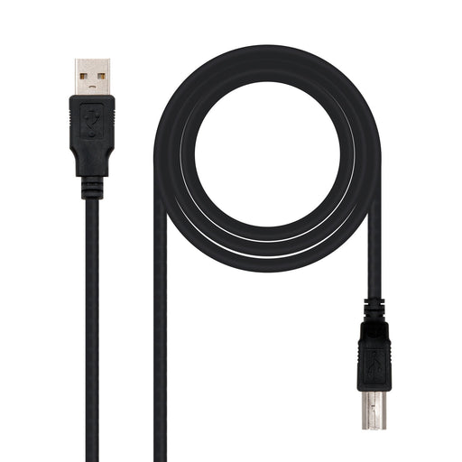 EAN 8433281003859 - Nanocable 10.01.0105-BK cable USB USB 2.0 4,5 m USB A USB B imagen 1