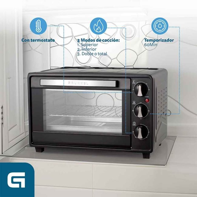 EAN 8426156012704 - Grunkel HR-23HN horno tostador 23 L 1600 W Negro imagen 4