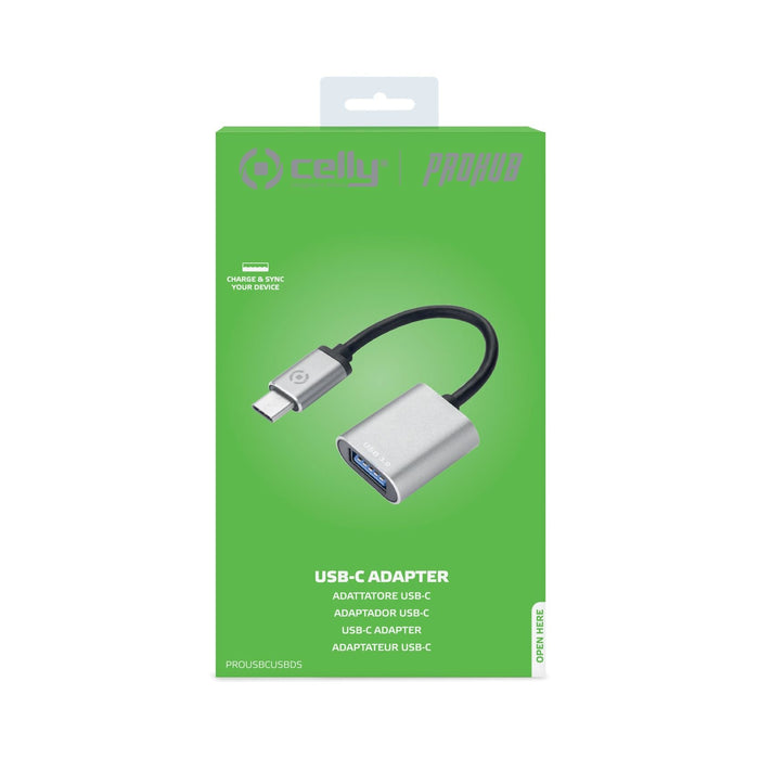 EAN 8021735749882 - Celly PROUSBCUSBDS cable USB USB 3.2 Gen 1 (3.1 Gen 1) USB C USB A Plata imagen 3