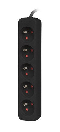 EAN 5901969419511 - Lanberg PS0-05E-0100-IEC-BK base múltiple 1 m 5 salidas AC Interior Negro imagen 4