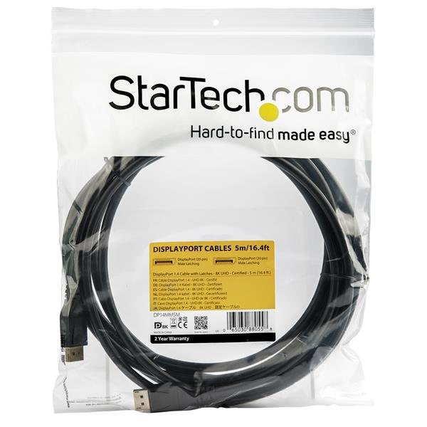 EAN 0065030880558 - StarTech.com DP14MM5M cable DisplayPort Negro imagen 4