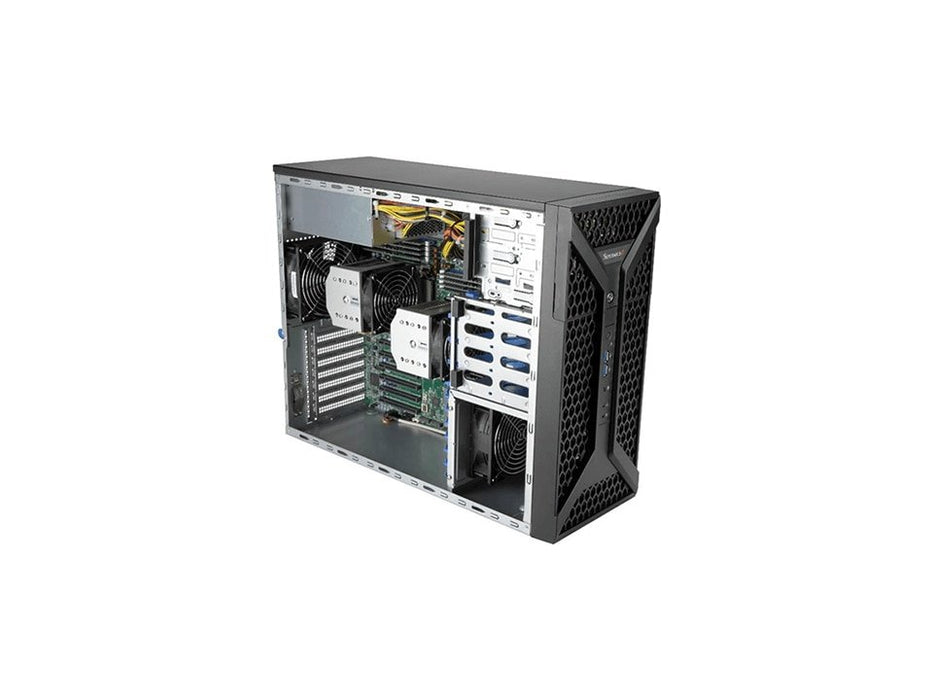 EAN 672042444717 - Supermicro SYS-730A-I PC/estación de trabajo barebone Midi Tower Negro Intel® C621 imagen 1