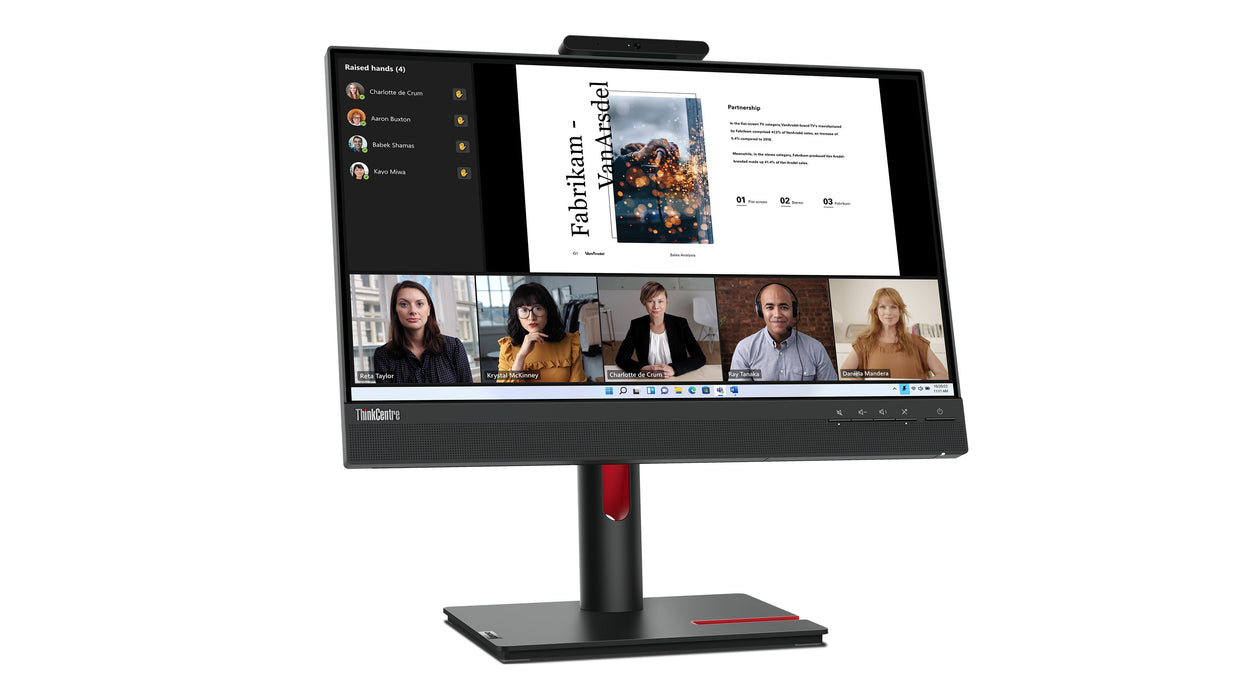 EAN 0196804375465 - Lenovo ThinkCentre Tiny-In-One 22 Gen 5 LED display 54,6 cm (21.5") 1920 x 1080 Pixeles Full HD Negro imagen 11