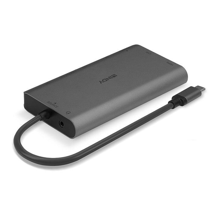 EAN 4002888433235 - Lindy 43323 base para portátil y replicador de puertos Alámbrico USB 3.2 Gen 1 (3.1 Gen 1) Type-C Negro,  imagen 3