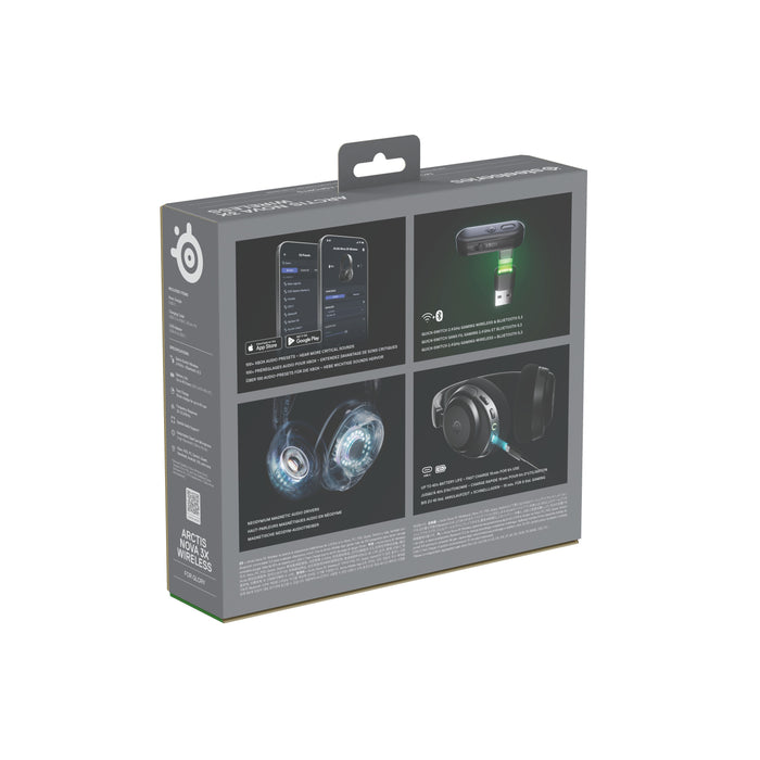 EAN 5707119059572 - Steelseries Arctis Nova 3X Auriculares Inalámbrico Diadema Música/uso diario Bluetooth Negro imagen 7