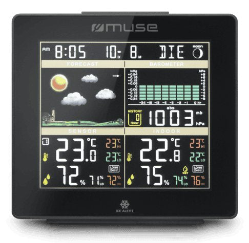 EAN 3700460209452 - Muse M-085 WS estación meteorológica digital Negro LCD CC/Batería imagen 2