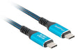 EAN 5901969441857 - Lanberg CA-CMCM-45CU-0015-BK cable USB USB 3.2 Gen 2 (3.1 Gen 2) 1,5 m USB C Negro, Azul imagen 3
