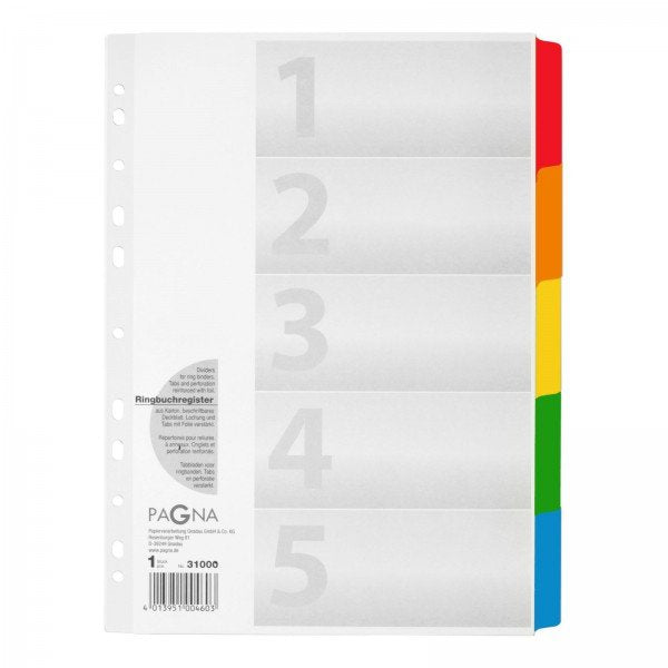 EAN 4013951004603 - Pagna 31000-08 divisor Cartón, Polipropileno (PP) Blanco 40 pieza(s) imagen 1