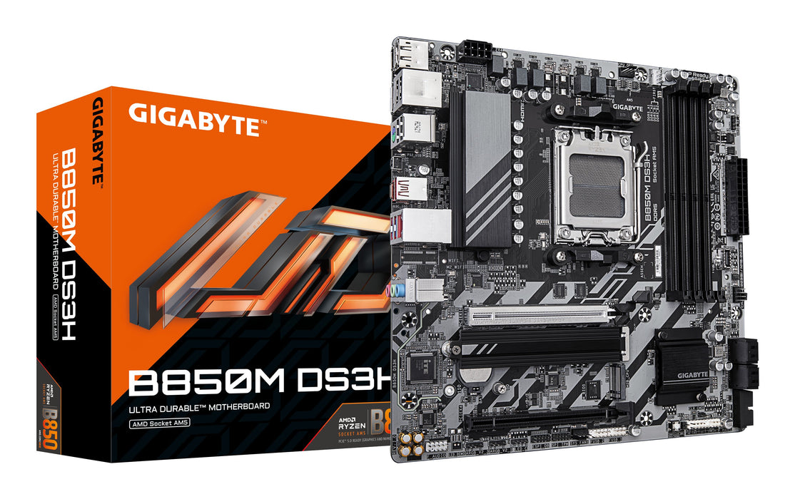 EAN 4719331866518 - GIGABYTE B850M DS3H placa base AMD B850 Zócalo AM5 micro ATX imagen 1