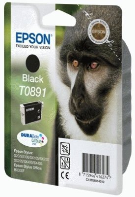 EAN 8715946416274 - Epson Monkey T0891 Black DURABrite Ink Cartridge cartucho de tinta Original Negro imagen 2