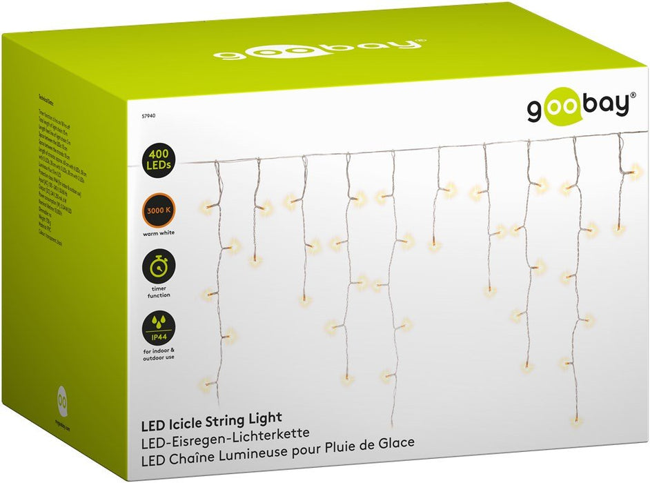 EAN 4040849579400 - Goobay 57940 iluminación decorativa Cadena de luces decorativa 400 bombilla(s) LED 0,04 W imagen 5