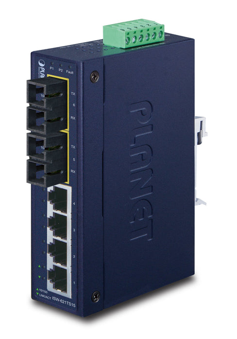 EAN 4711213686535 - PLANET ISW-621TS15 switch No administrado L2 Fast Ethernet (10/100) Azul imagen 1