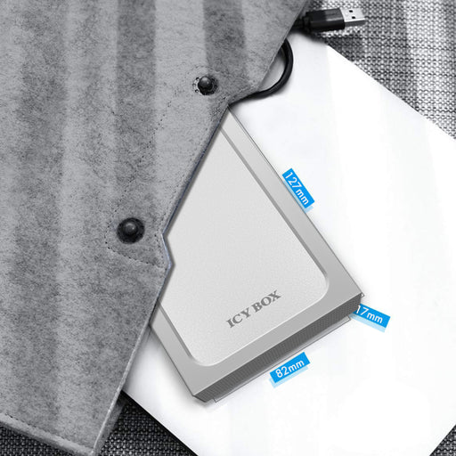 EAN 4250078164937 - ICY BOX IB-241WP Carcasa de disco duro/SSD Antracita, Plata 2.5" imagen 2