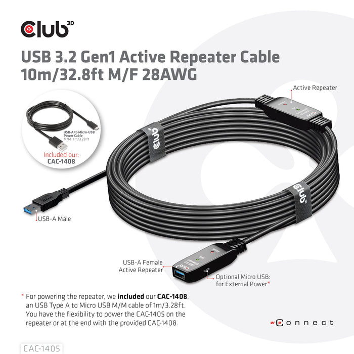 EAN 8719214471781 - CLUB3D CAC-1405 cable USB USB 3.2 Gen 2 (3.1 Gen 2) 10 m USB A Negro imagen 6