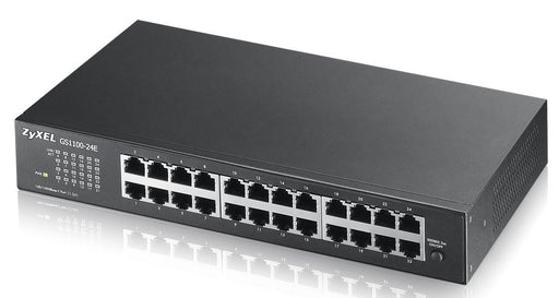 EAN 0760559121044 - Zyxel GS1100-24E switch No administrado Gigabit Ethernet (10/100/1000) Negro imagen 1