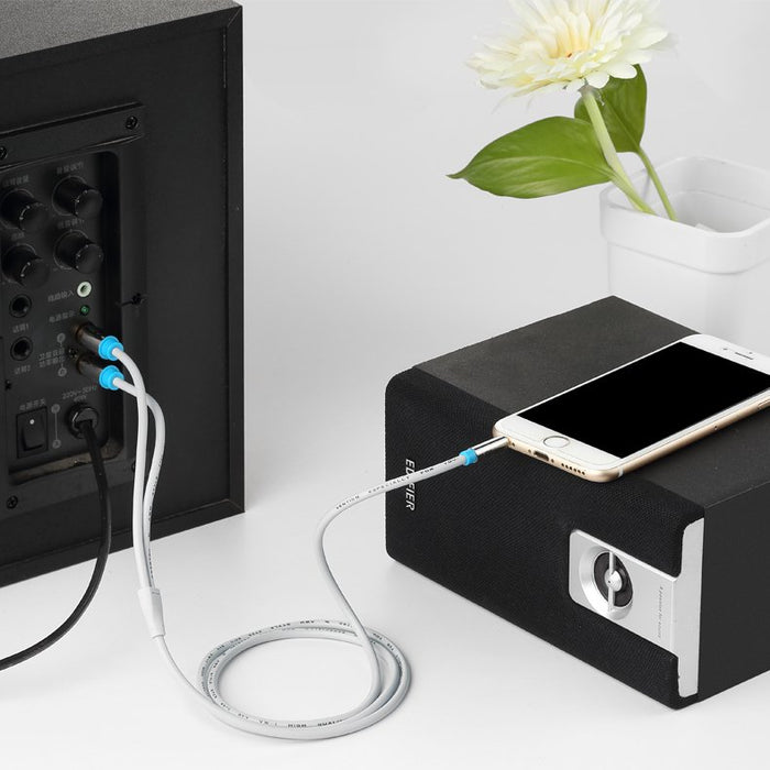 EAN 6922794734340 - Vention BCFBF cable de audio 3,5mm 2 x RCA Aluminio, Negro imagen 4