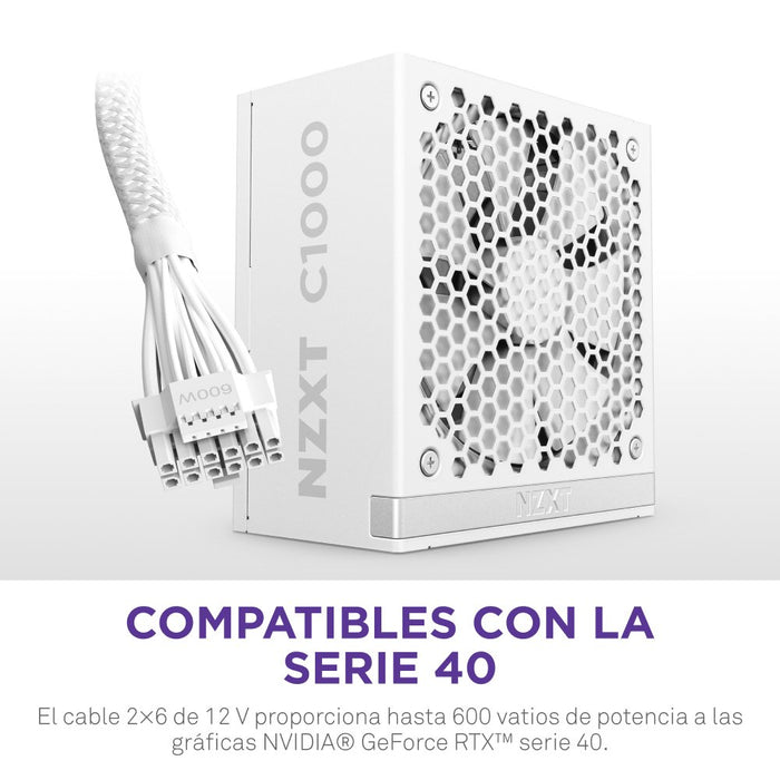 EAN 5056547206349 - NZXT C1000 Gold ATX 3.1 unidad de fuente de alimentación 1000 W 24-pin ATX Blanco imagen 7