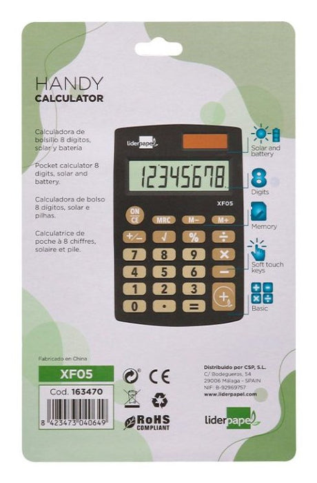 EAN 8423473040649 - Liderpapel XF05 calculadora Calculadora básica Negro imagen 5