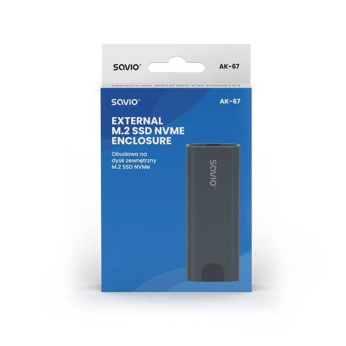 EAN 5901986048183 - Savio AK-67 caja para disco duro externo Caja externa para unidad de estado sólido (SSD) Gris M.2 imagen 9